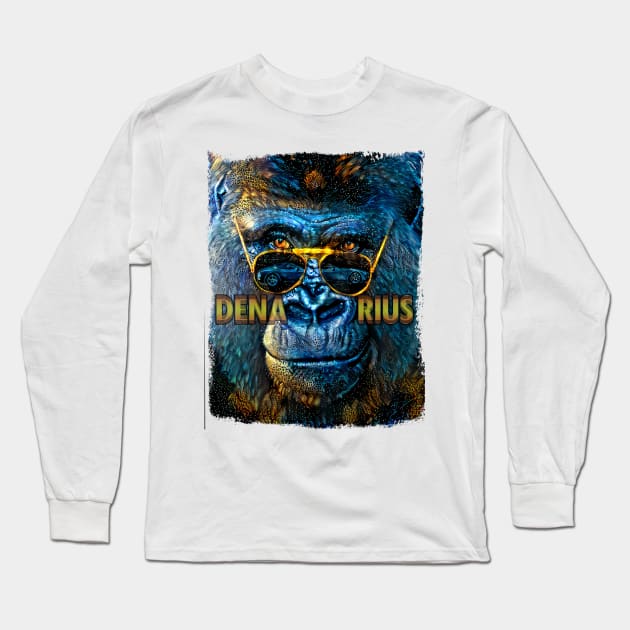 Cool Ape Long Sleeve T-Shirt by DenariusClothing